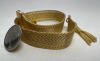 Golden wide Mesh Bracelet with Tassel - 6
