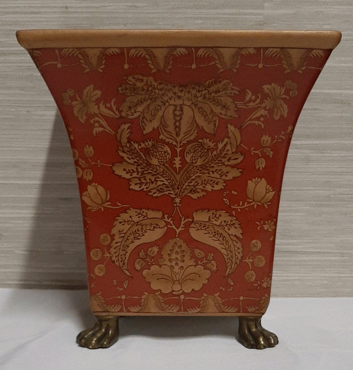 Vintage Footed Asian Vase