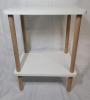 Exilot 2-Tier Wooden Side Table / Nightstand Bedside Table . Measures 15"&times;21"&times;11" - 2