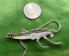 Sterling Silver Grass Hopper Brooch - 2