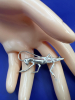 Sterling Silver Grass Hopper Brooch - 4
