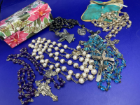 Sterling Rosaries and Rosary Beads & Charm Key Chain