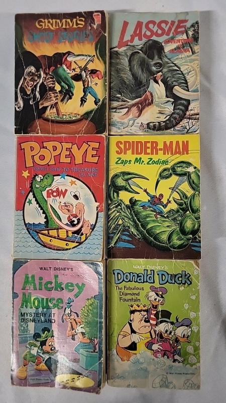 6 Vintage Little Big Books