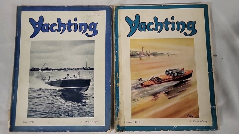 2 Vintage Yachting Magazines - May 1925 & February 1930