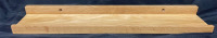 2 wooden floating shelves