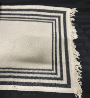 NEW Black and white floor mat