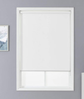 CHRISDOWA Roller Blind Black-out color white 34&rdquo; W x 72&rdquo; H