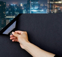 NEW Static cling total blackout window film 100% UV Blocking Window Tint Removeable Plastic Glass covering ( 35.4 x 78.7 inches)