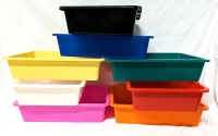 8 Pack New Paper Organizer Bins Letter Size Flat Storage Trays