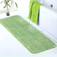 Shag Bathroom Rug Runner with Rubberized Bottom 60" long x 24" wide
