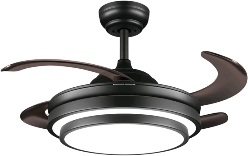 Retractable Ceiling Fan with Light - 36" model DS-FQ333