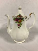 New Royal Albert Old County Roses Coffee Pot 11 inches tall