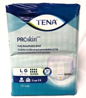 New TENA ProSkin Super Absorbency Fully Breathable Briefs Size Large (48" - 59" Waist) 28 Briefs Per Pack