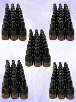 120 New Tiny 1ml Amber Glass Bottles w Droppers