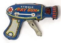 Vintage ATOMIC RAY GUN Tin Toy