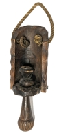 Vintage Carved Candle Holder / Sconce with Great Midieval Flair