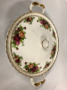 Royal Albert Old Country Roses Covered Vegetable Dish 11.5 wide - 2