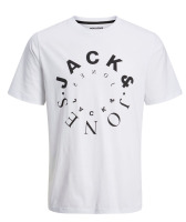 NEW Jack & Jones Warrior Tee SS Crew Neck color White size large