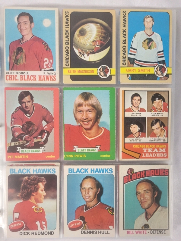 1970- 1995 Chicago Blackhawks NHL Hockey Cards- 238