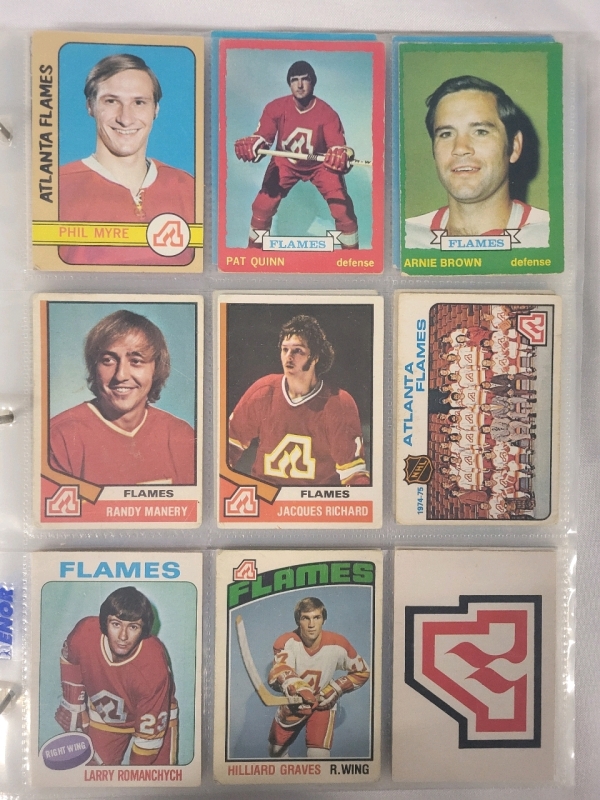 1972-1995 Calgary & Atlanta Flames NHL Hockey Cards - 217