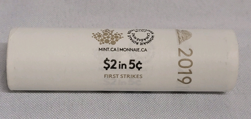 2019 Canadian First Strike Nickel Roll , Uncirculated