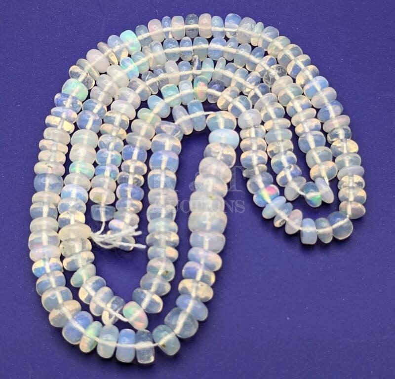 New Ethiopian Opal Beads - Strand of 100+ Beads for Jewelry Making.
