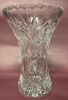 Pinwheel Crystal Vase 8” tall and 5.5” wide