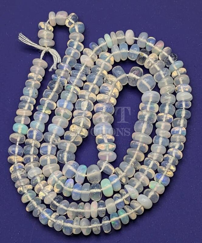 New Ethiopian Opal Beads - Strand of 100+ Beads for Jewelry Making.