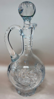 Pinwheel Crystal Wine Decanter 11” tall with stopper