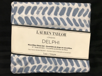 New Lauren Taylor London DELPHI Twin Microfibre Sheet Set