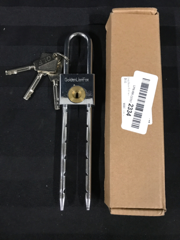 New GOLDENLIONLOCK Lock & Keys 7 inches long