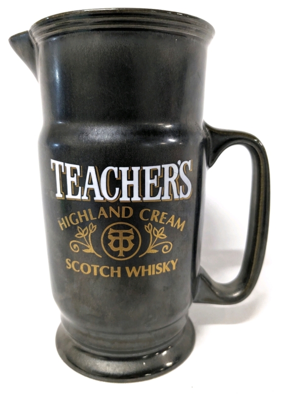 Teacher's Highland Cream Scotch Whiskey Stoneware Jug