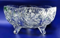 Vintage Heavy Footed Crystal Bowl