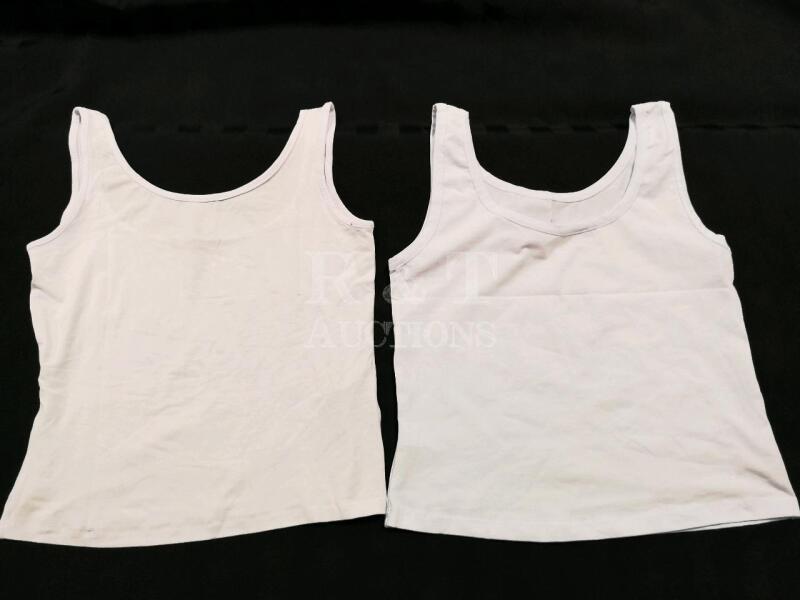 2 New Women's White Camisoles/Tank Tops sz S-M