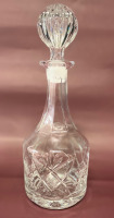 Pinwheel Crystal Whiskey Decanter with Stopper , 12.5” tall with stopper