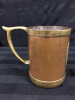 Vintage Copper & Brass Stein with an Aztec Style Medallion 4.5 inches tall - 4