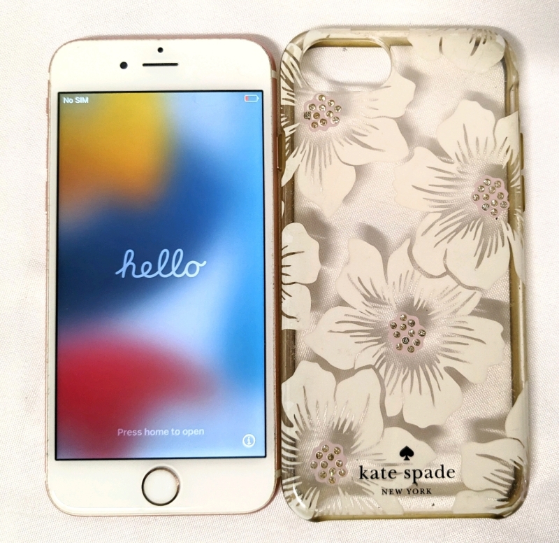 APPLE iPhone 6S (Rose Gold) A1688 with Kate Spade Case