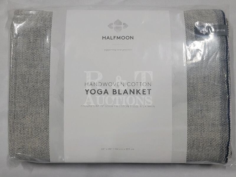 NEW , Sealed - Halfmoon 100% Cotton Yoga Blanket / Throw Blanket , 60"&times;80"