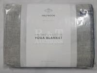 NEW , Sealed - Halfmoon 100% Cotton Yoga Blanket / Throw Blanket , 60"&times;80"