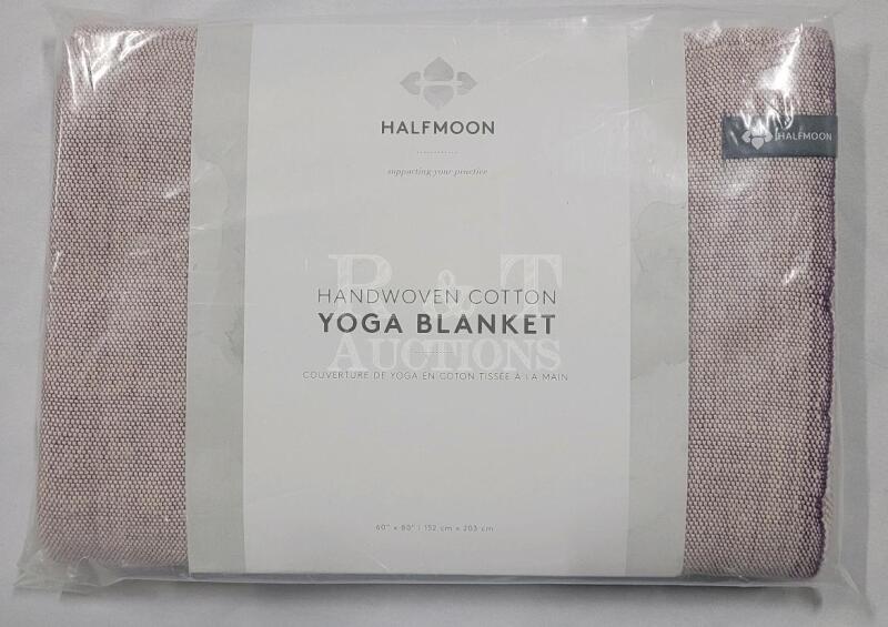 Halfmoon 100% Cotton Yoga Blanket / Throw Blanket , 60"&times;80" - NEW