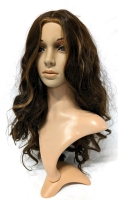 New 22" Long Wavy Brunette Wig