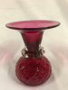 Vintage Vase Rossi Glass A Canadian Cranberry Collection Made in Niagara Falls 6 inches tall - 2