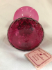 Vintage Vase Rossi Glass A Canadian Cranberry Collection Made in Niagara Falls 6 inches tall - 4