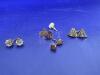5 Pairs of Stud Earrings Some Stamped 10K, Others Stamped 925 - 4