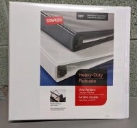 4 New Staples Brand Heavy Duty 3" Binder.