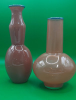 Modern Artisan Studio Glass Vases Signed