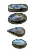 4 High Grade Labradorite Cabochon Gemstones 100 Carats - 2
