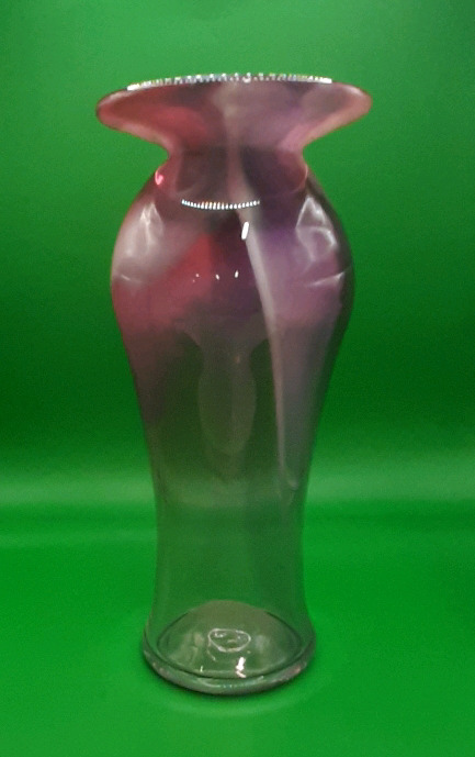 Studio Glass Vase Signed by Artist