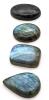 4 High Grade Labradorite Cabochon Gemstones 100 Carats. - 2