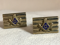 Vintage Masonic Cuff Links 1/2 inches wide